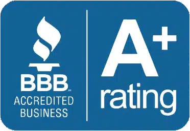 A+ rated by the Better Business Bureau